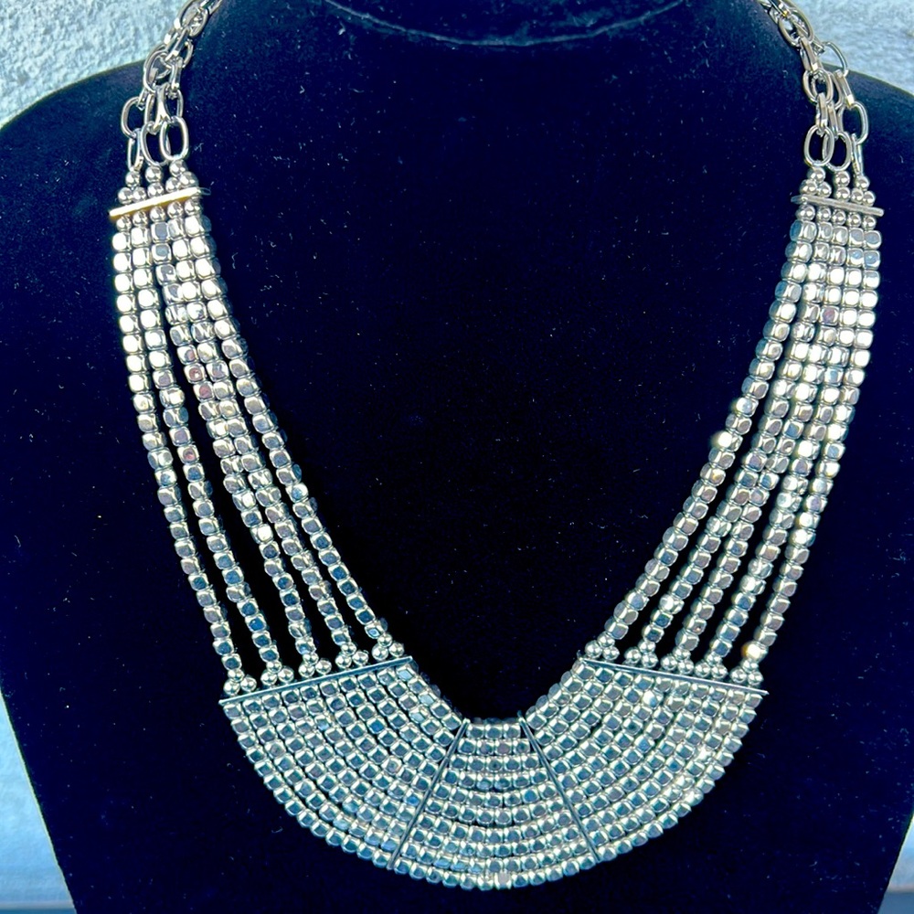 Mayan Collar Beaded Necklace - Picture 2 of 4